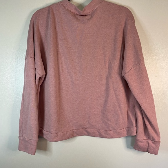 Fabletics pink high neck pull over workout sweatshirt size Large - Picture 5 of 5